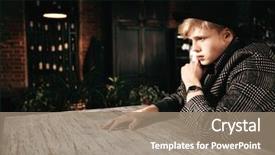  Presentation with fair - PPT theme having table in a caf background and a gray colored foreground