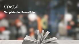  Presentation with book opening - Amazing PPT theme having table in a night club backdrop and a dark gray colored foreground