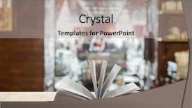  Presentation with night club - Presentation design featuring table in a night club background and a light gray colored foreground