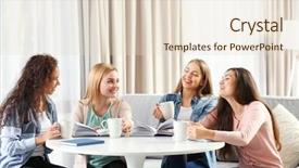  Presentation with book holy bible table - Presentation design consisting of table in book club background and a lemonade colored foreground