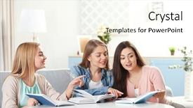  Presentation with club - PPT layouts enhanced with table in book club background and a cream colored foreground