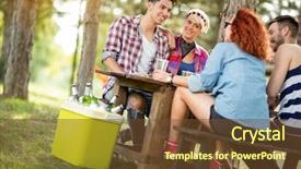  Presentation with wooden - Presentation theme with table in forest drink beer background and a tawny brown colored foreground