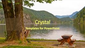  Presentation with picnic table and food - Audience pleasing theme consisting of table in shade of triple backdrop and a tawny brown colored foreground