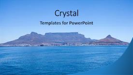  Presentation with cape town south africa - Theme with table mountain in cape town background and a  colored foreground