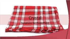  Presentation with table napkin - Cool new slides with table napkin or tablecloth red backdrop and a coral colored foreground