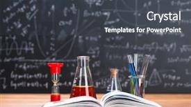  Presentation with tubes - Slides having table on a chalkboard background background and a dark gray colored foreground