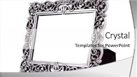  Presentation with frame - Presentation design having table photo frame isolated background and a white colored foreground