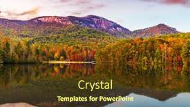  Presentation with mountain lake - Slides having table-rock-mountain-pickens-south background and a tawny brown colored foreground