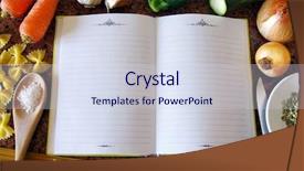  Presentation with recipe book - Beautiful presentation theme featuring table salt - top view of an empty backdrop and a sky blue colored foreground