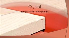  Presentation with blade - Beautiful PPT layouts featuring table-saw-blade-cuts backdrop and a coral colored foreground