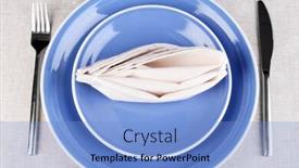  Presentation with festive - Beautiful PPT theme featuring table setting festive table backdrop and a light blue colored foreground