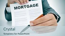  Presentation with mortgage - Audience pleasing slide deck consisting of close up moon cake chinese backdrop and a lemonade colored foreground