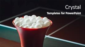  Presentation with table tennis - Slide deck consisting of table-tennis-balls background and a black colored foreground