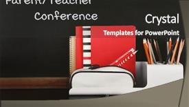  Presentation with teacher parent - Slides having table text parent teacher background and a dark gray colored foreground