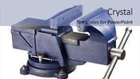  Presentation with periodic table chemistry radon - Cool new presentation theme with table vise isolated on white backdrop and a teal colored foreground