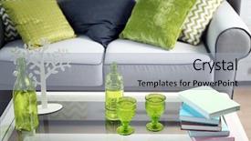  Presentation with book holy bible table - Beautiful slides featuring table with books and green backdrop and a  colored foreground