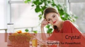  Presentation with guava fruits fresh green fruit - Amazing presentation design having table with fruits and vegetable backdrop and a red colored foreground