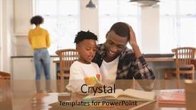  Presentation with homework - Cool new PPT theme with table with mother cooking backdrop and a coral colored foreground