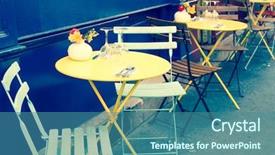  Presentation with paris france - Cool new presentation theme with tables and chairs paris france backdrop and a teal colored foreground