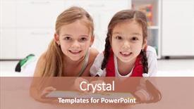  Presentation with board game - Beautiful slide deck featuring tablet computer as art board backdrop and a coral colored foreground