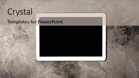  Presentation with grey computer email - Cool new PPT layouts with tablet computer on grey stone backdrop and a light gray colored foreground