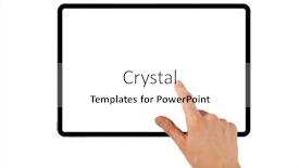  Presentation with ipad - Presentation with tablet-ipad-in-a-hand background and a white colored foreground