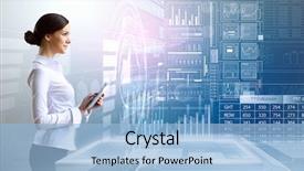  Presentation with blue tech - Amazing presentation design having tablet pc against high tech backdrop and a light blue colored foreground