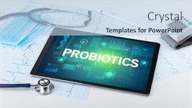  Presentation with medical prevention - Cool new PPT theme with tablet-pc-and-medical-stuff backdrop and a light blue colored foreground