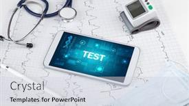  Presentation with medical prevention - Slides consisting of tablet-pc-and-medical-stuff background and a lemonade colored foreground