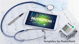  Presentation with tablet - Presentation theme having tablet-pc-and-medical-stuff background and a lemonade colored foreground