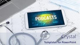  Presentation with social distancing - Cool new theme with tablet-pc-and-medical-tools backdrop and a lemonade colored foreground