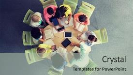  Presentation with international education - PPT theme having tablet pc computers book background and a light gray colored foreground