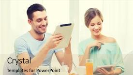  Presentation with food technology - PPT layouts with tablet pc reading new background and a  colored foreground