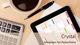  Presentation with sports table tennis two ping - Audience pleasing PPT theme consisting of computer pen - workplace with tablet pc showing backdrop and a lemonade colored foreground