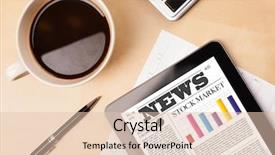  Presentation with cup coffee - Beautiful PPT layouts featuring tablet pc showing latest backdrop and a lemonade colored foreground