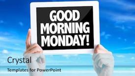  Presentation with good morning couple bed - Amazing theme having tablet pc with text good backdrop and a arctic colored foreground