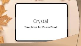  Presentation with nature design - Slides enhanced with tablet-with-blank-screen background and a white colored foreground