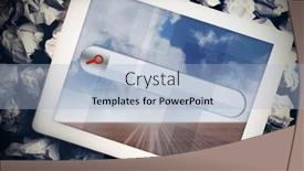  Presentation with search - Presentation theme enhanced with tablet-with-search-bar background and a light blue colored foreground