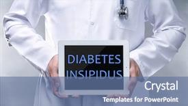 Presentation with diabetes insipidus - Audience pleasing slide deck consisting of tablet with text diabetes insipidus backdrop and a ocean colored foreground
