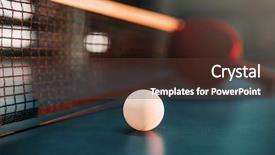  Presentation with focus - Colorful slide deck enhanced with tabletennis - ping pong ball backdrop and a tawny brown colored foreground