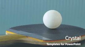  Presentation with ping pong - Colorful theme enhanced with tabletennis - ping pong racket close up backdrop and a  colored foreground