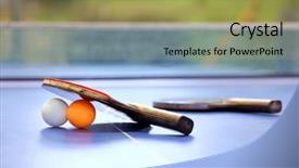  Presentation with table tennis - Amazing theme having tabletennis - rackets for tennis backdrop and a yellow colored foreground