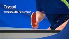  Presentation with table tennis - Slide deck consisting of tabletennis - table tennis player waiting background and a ocean colored foreground