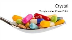  Presentation with abuse - PPT layouts having tablets addiction and abuse background and a white colored foreground