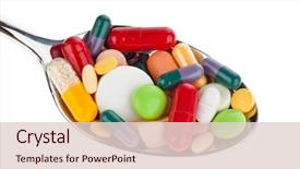  Presentation with drug abuse - Cool new PPT layouts with tablets on a spoon abuse backdrop and a lemonade colored foreground