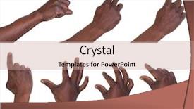  Presentation with tablets - Presentation design featuring tablets or smart phone background and a coral colored foreground