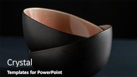  Presentation with black ceramic - PPT layouts consisting of tableware-kitchen-utensil-and-dishes background and a  colored foreground