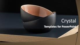  Presentation with black-ceramic - PPT layouts with tableware-kitchen-utensil-and-dishes background and a wine colored foreground