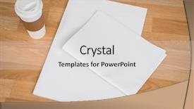  Presentation with cup coffee - Amazing presentation design having tabloid - blank newspaper with empty space backdrop and a light gray colored foreground