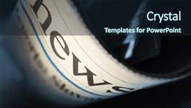  Presentation with title - Presentation featuring tabloid - newspaper title on black background background and a wine colored foreground